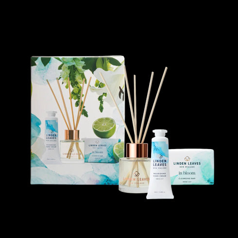 Aqua Lily Body & Souls Gift Set 3pc-Linden Leaves-Matakana Pharmacy